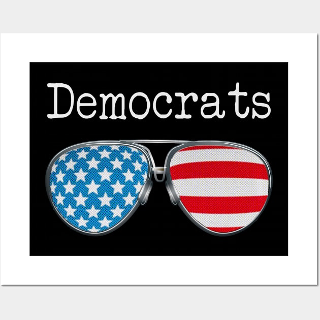 AMERICA PILOT GLASSES DEMOCRATS Wall Art by SAMELVES